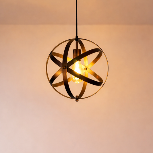 Lampe suspendue en métal